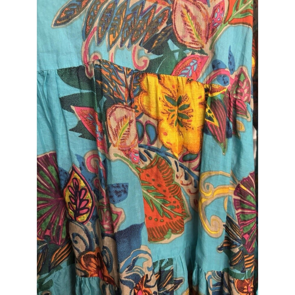 KikiSol Dress Womens Boho Artsy Tunic Beach Coverup Babydoll Dress Sz S - Picture 6 of 7